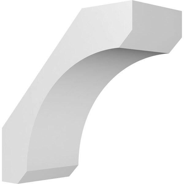 Ekena Millwork 5 1/2-in. W x 12-in. D x 12-in. H Legacy Architectural Grade PVC Knee Brace BRCP055X12X12LEC - main